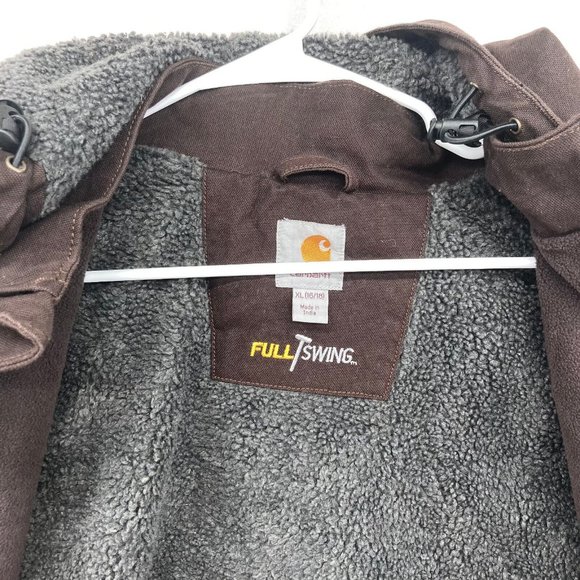 Carhartt Women's Caldwell Brown Full Swing Hooded Zip-up Jacket XL (16/18) NWT - Picture 7 of 12